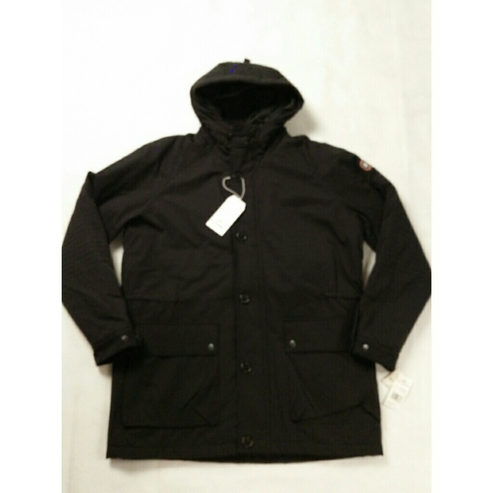 NEW Ben Sherman Anorak Coat Black Size L - Picture 1 of 3